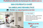 DEN OTEVŘENÝCH DVEŘÍ NA AMBULANCI REHABILITACE