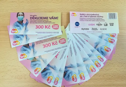 Drogerie Teta - poděkování sestřičkám