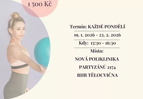 NABÍDKA SKUPINOVÝCH CVIČENÍ NA I. ČTVRTLETÍ ROKU 2026