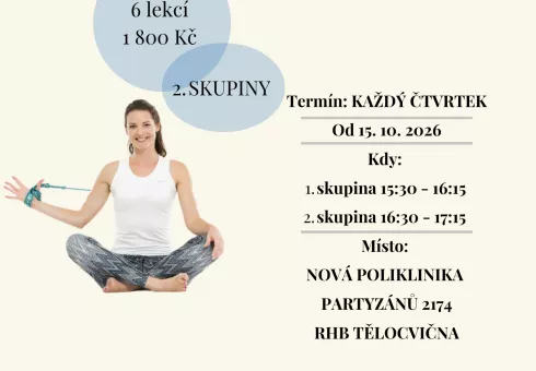 NABÍDKA SKUPINOVÝCH CVIČENÍ NA IV. ČTVRTLETÍ ROKU 2026